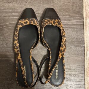 Veronica Beard Brown Leopard Flats